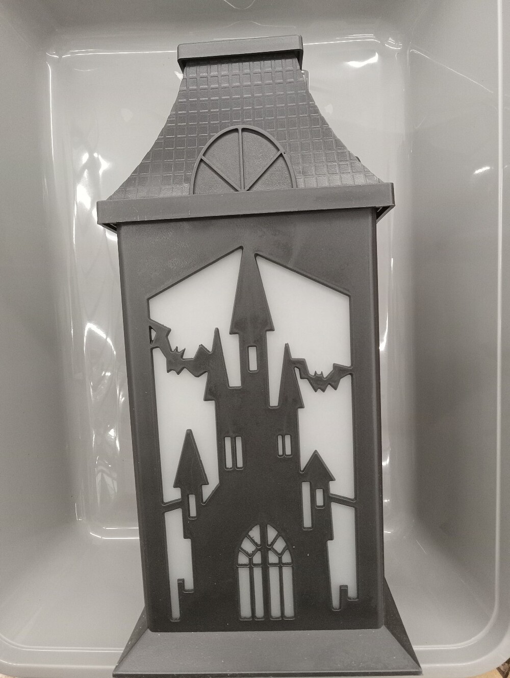 Black Haunted Castle LED Lantern -